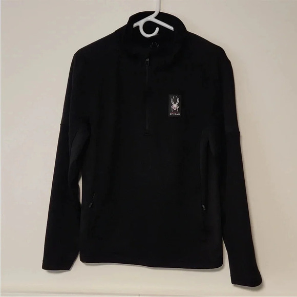 Spyder Men's Mendoza Quarter-Zip Core Pullover  Sweater Size medium - Picture 1 of 7